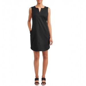 NWT Black Cotton Linen Dress w/ Pockets